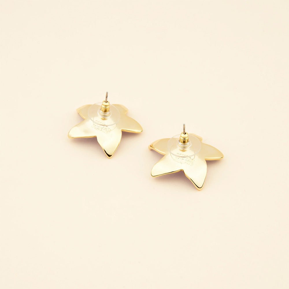 Boucles d'oreilles fleur Campanule violette