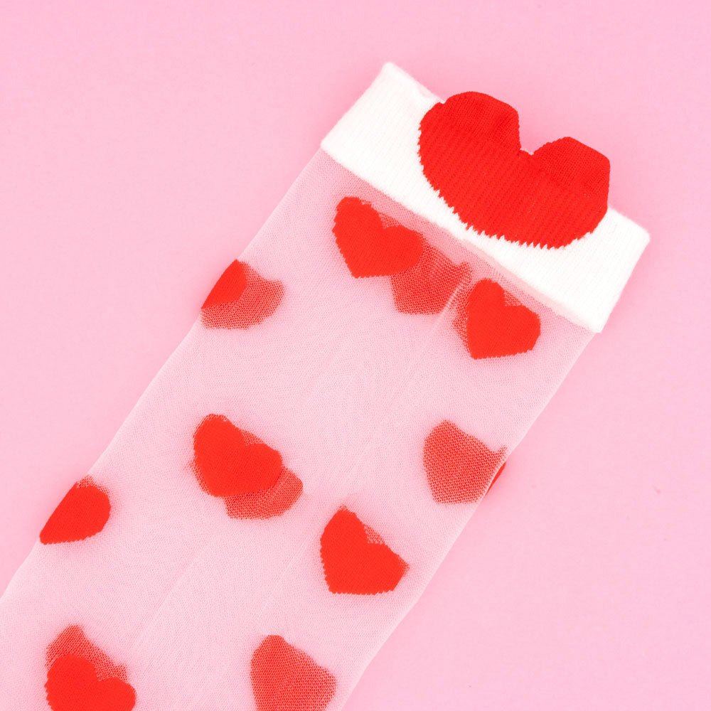 Heart Transparent Socks 