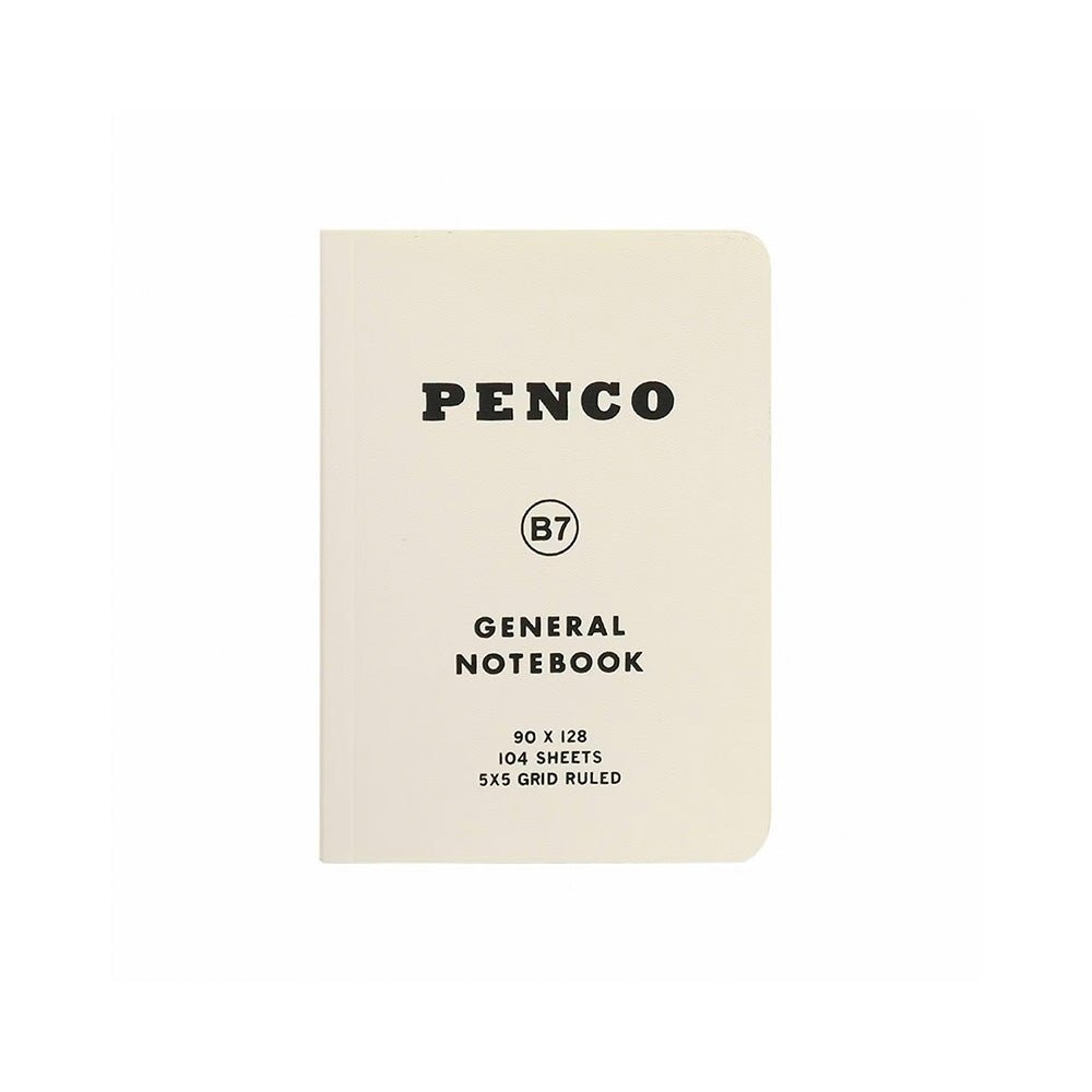 Soft PP Notebook Grid B7 White