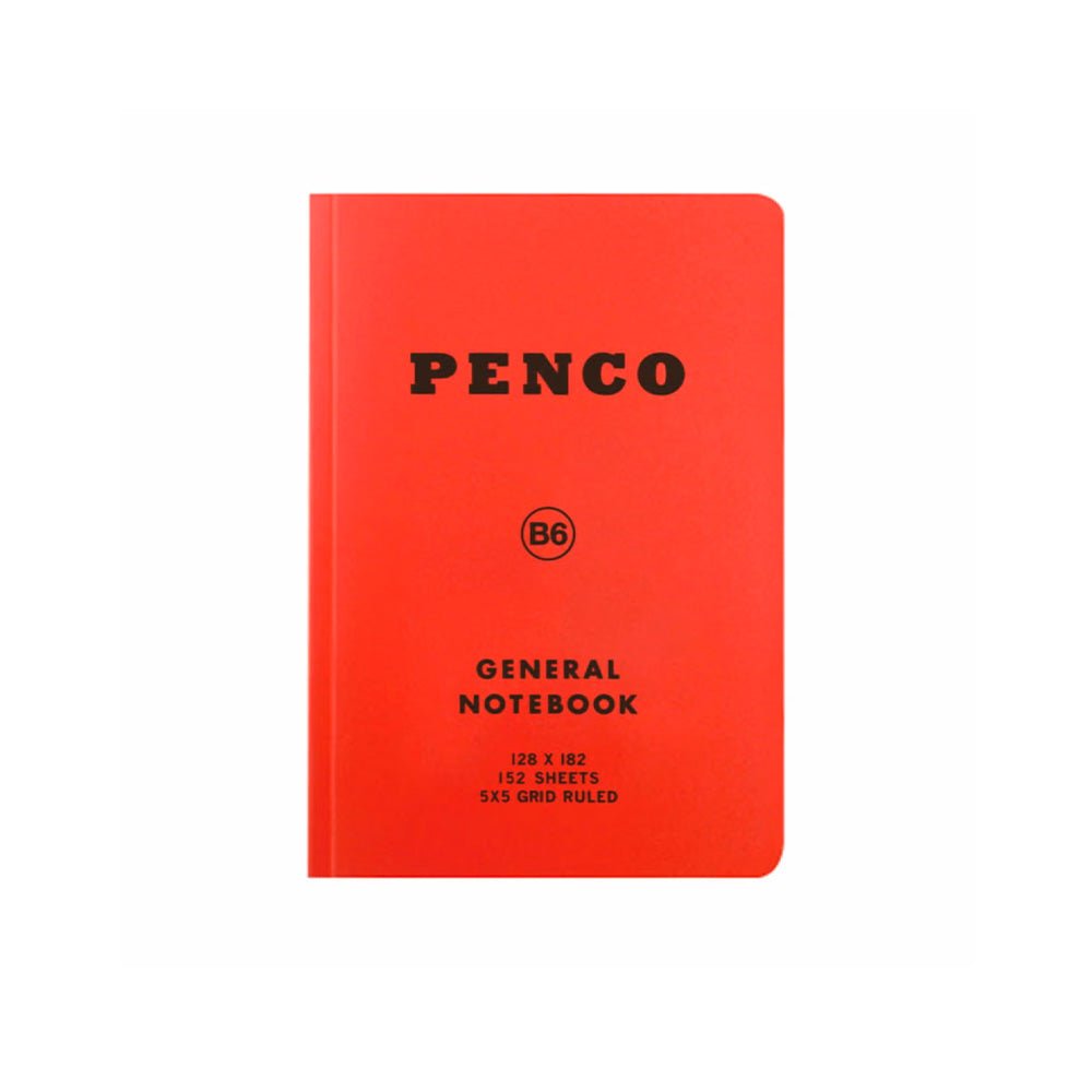 Soft PP Notebook B6 Grid Red 
