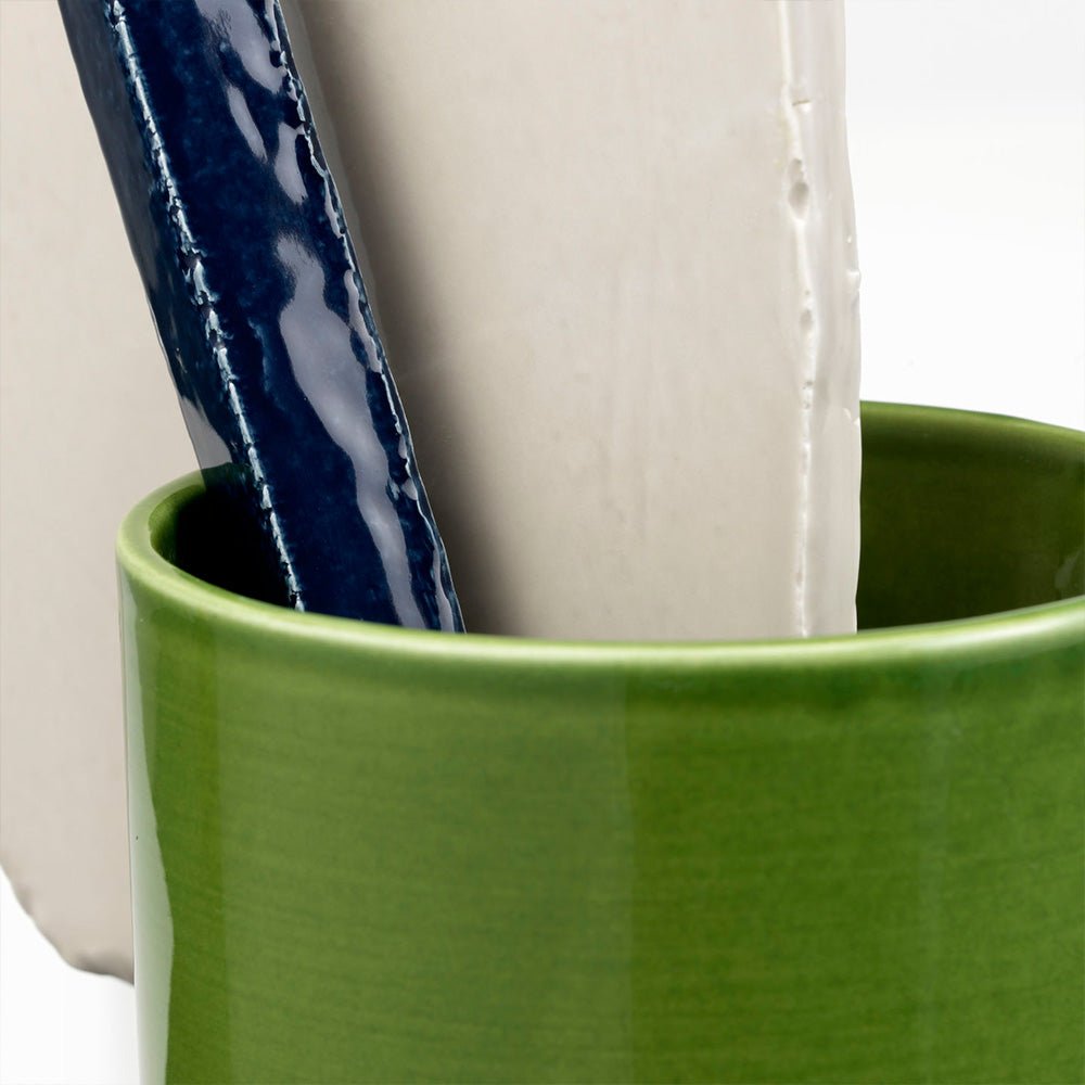 Vase à disque découpé
