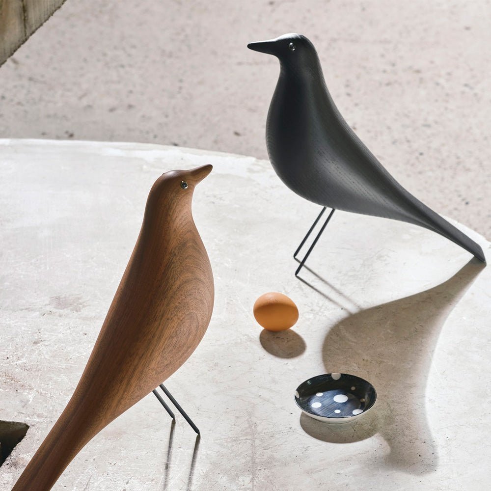 Eames House Bird Fresno Negro Ceniza