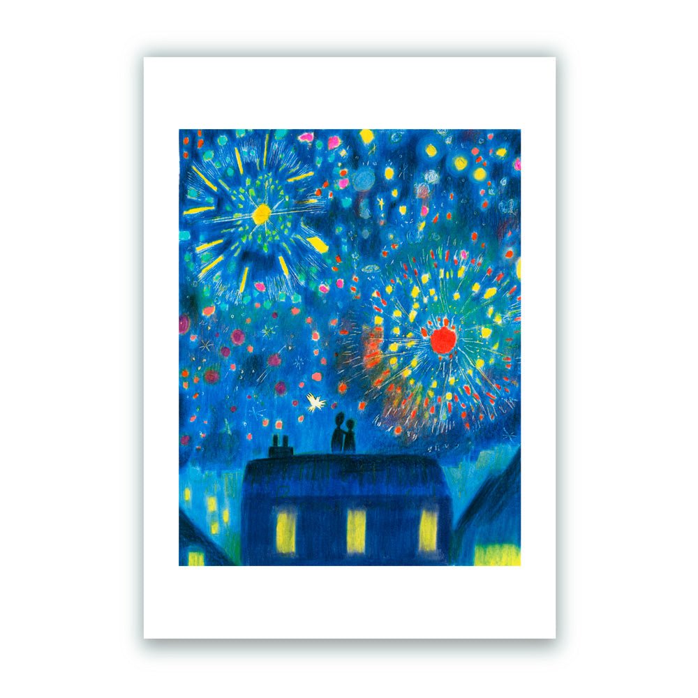 Fuegos Artificiales Impresión Giclée A3