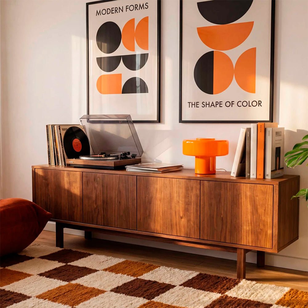 Lámpara de Mesa Foza Retro - Naranja