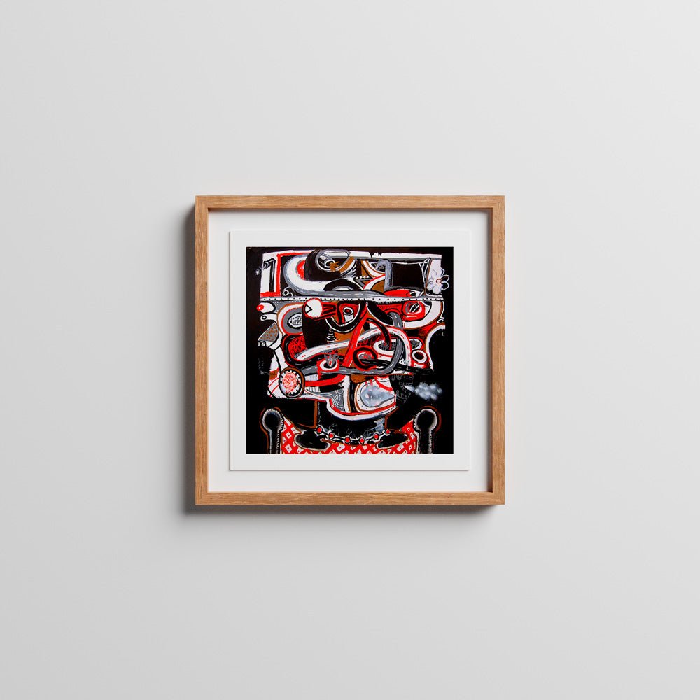 Fumadora en Apuros Giclée Print 22x22