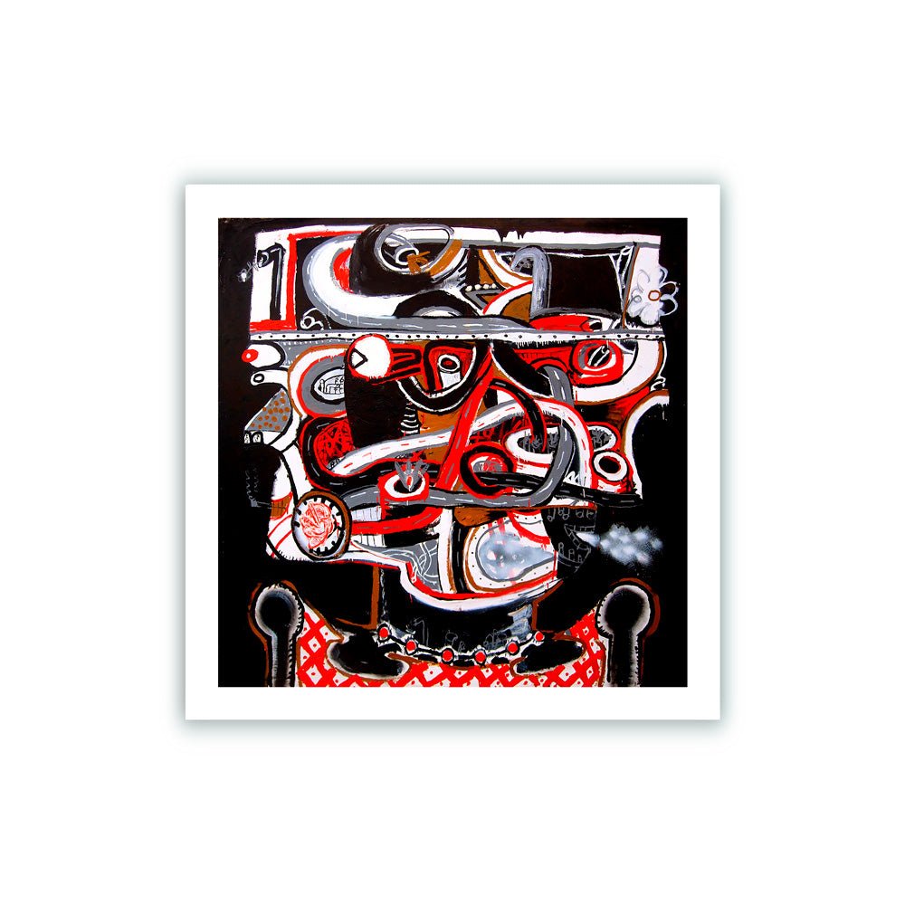 Fumadora en Apuros Giclée Print 22x22