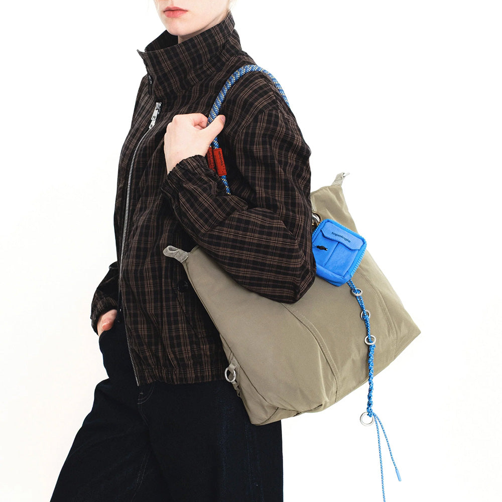 Explorer Tote Medium Moss Tech Sateen