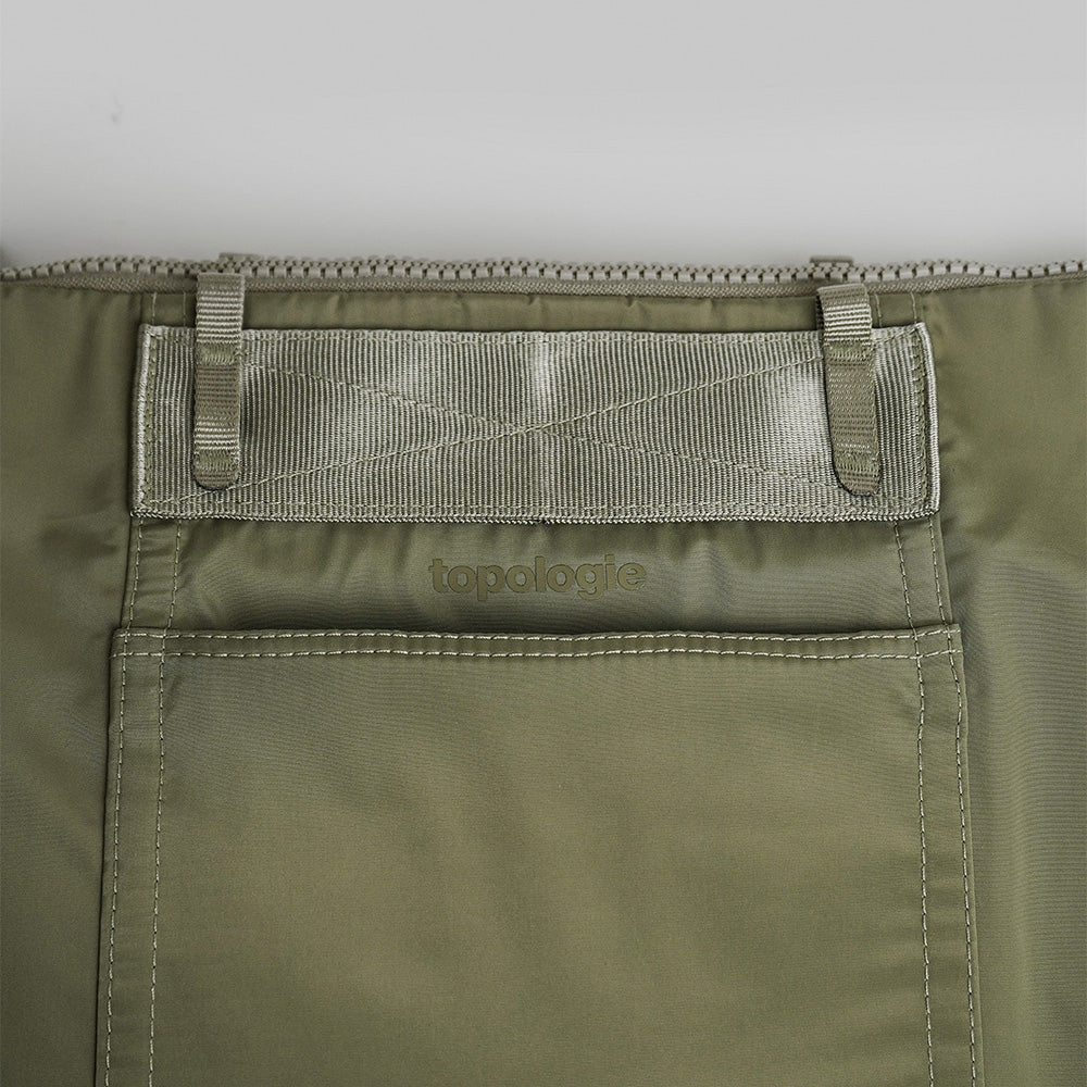 Explorer Tote Medium Moss Tech Sateen