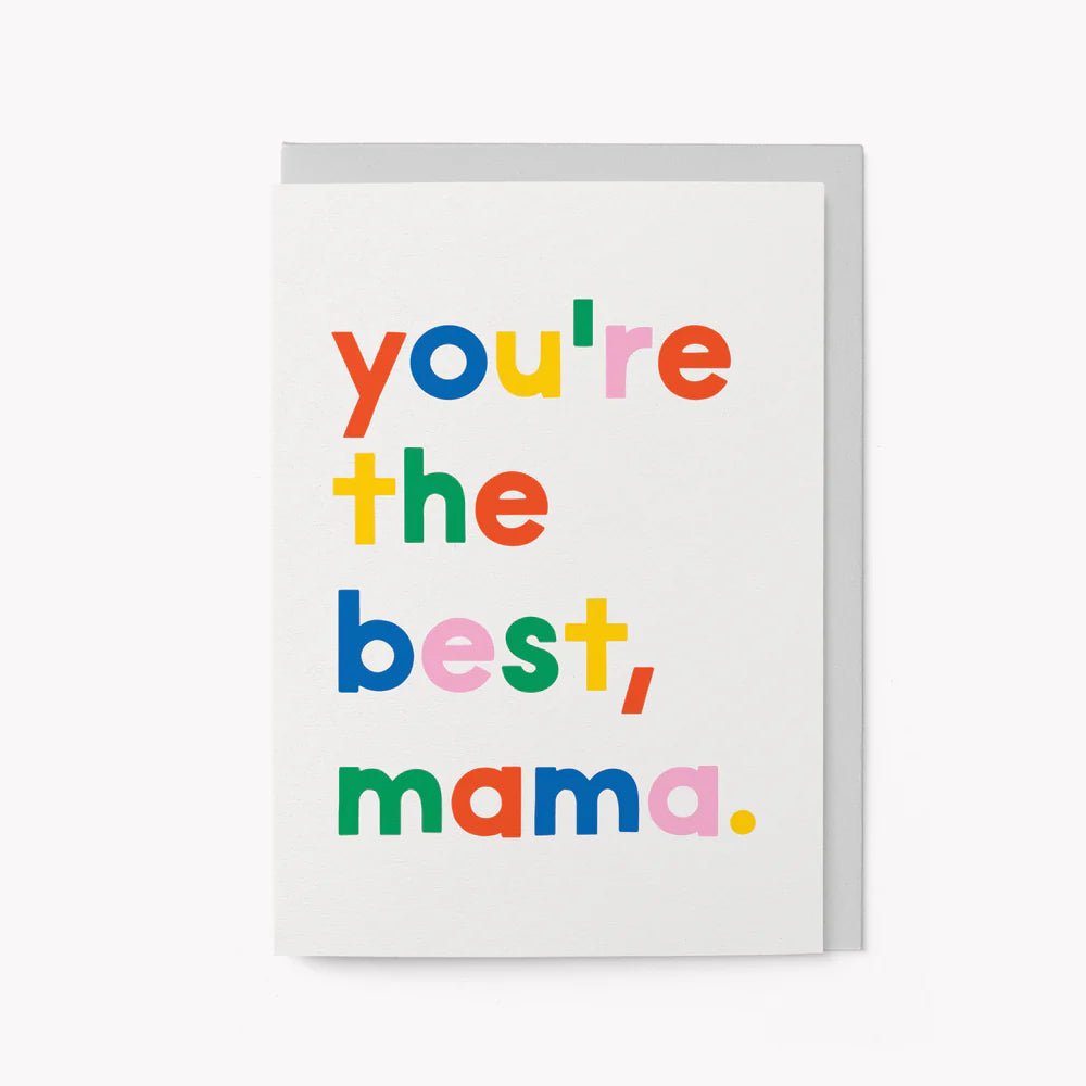Tarjeta de Felicitaciones “ Best Mama”