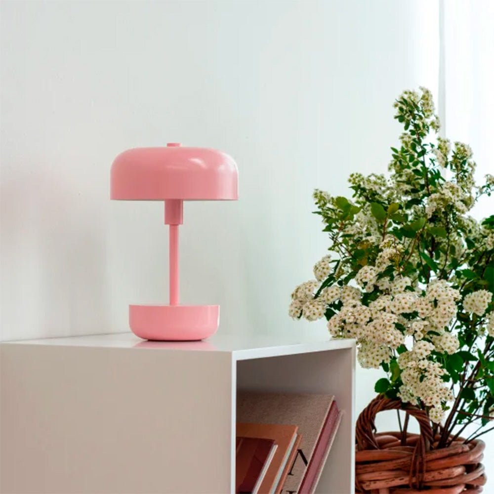 Lámpara de mesa recargable LED Haipot Rosa