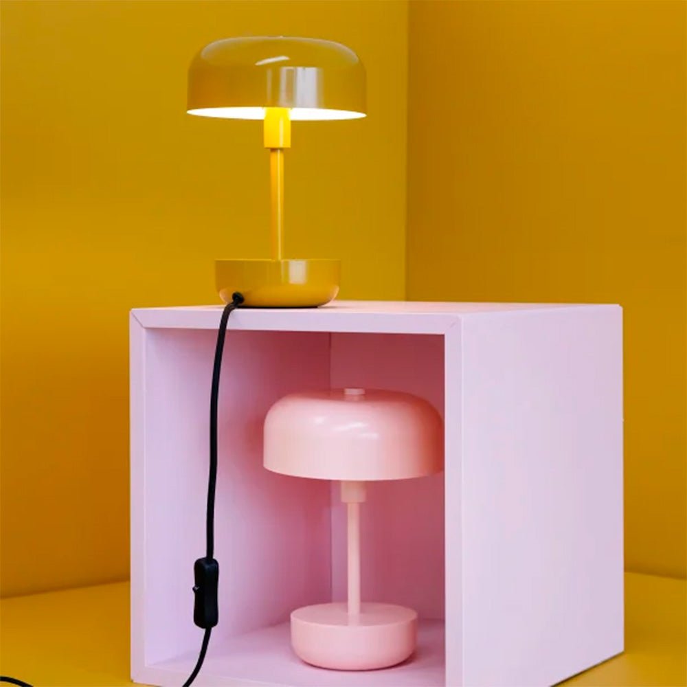 Lámpara de mesa recargable LED Haipot Rosa