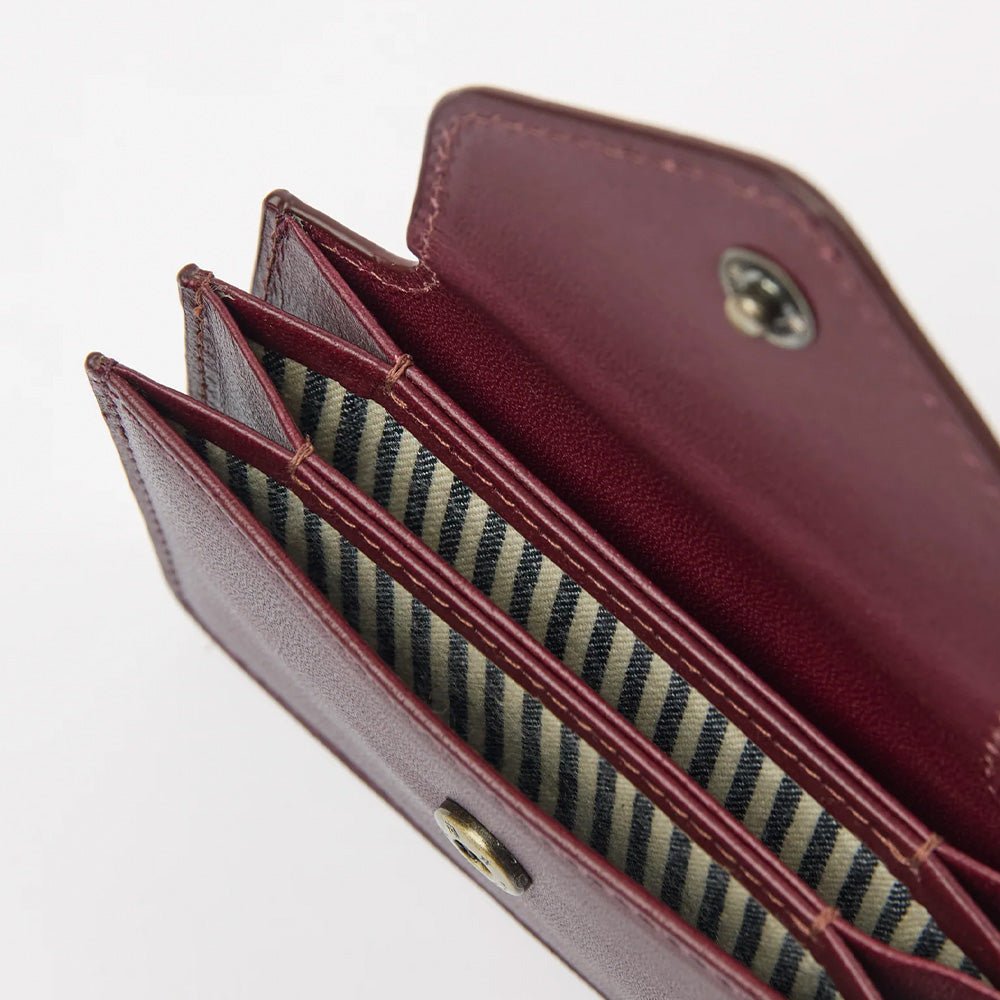 Portefeuille Harmonica - Cuir classique cerise foncée