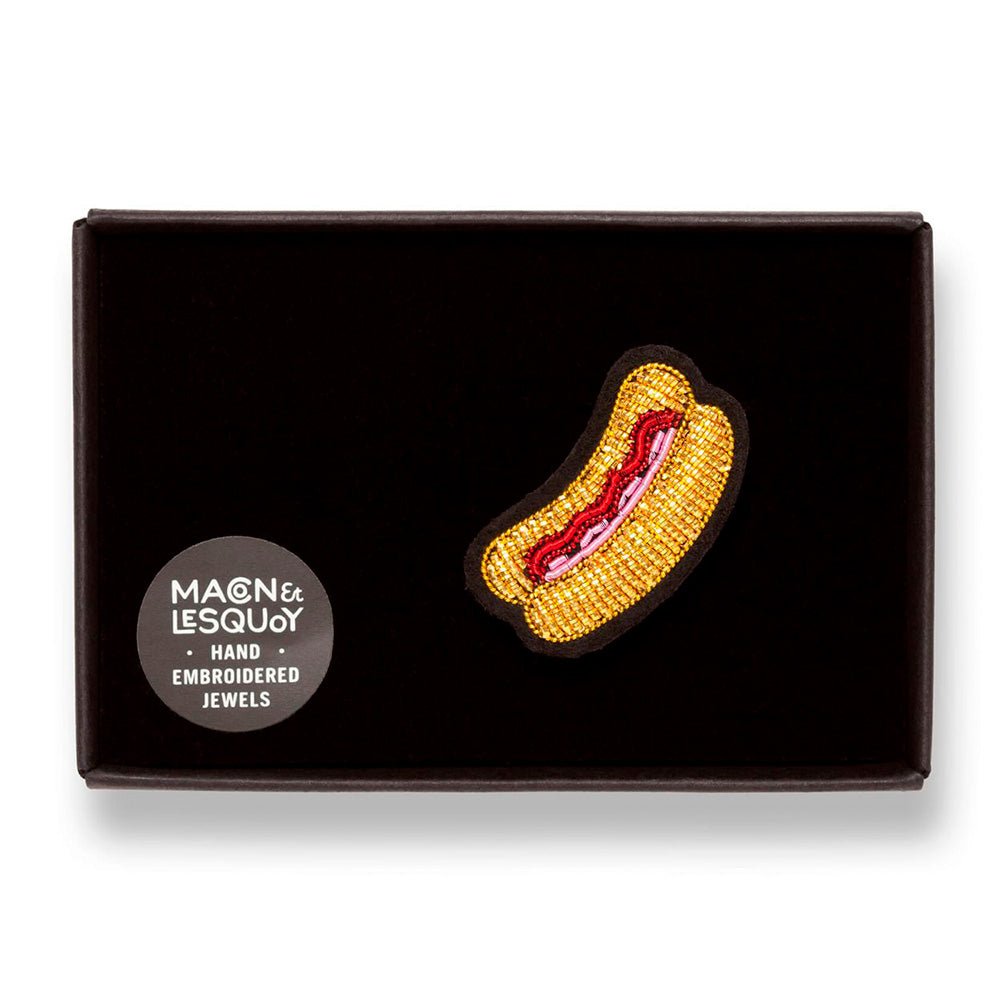 Hot Dog Broche Hecho a Mano