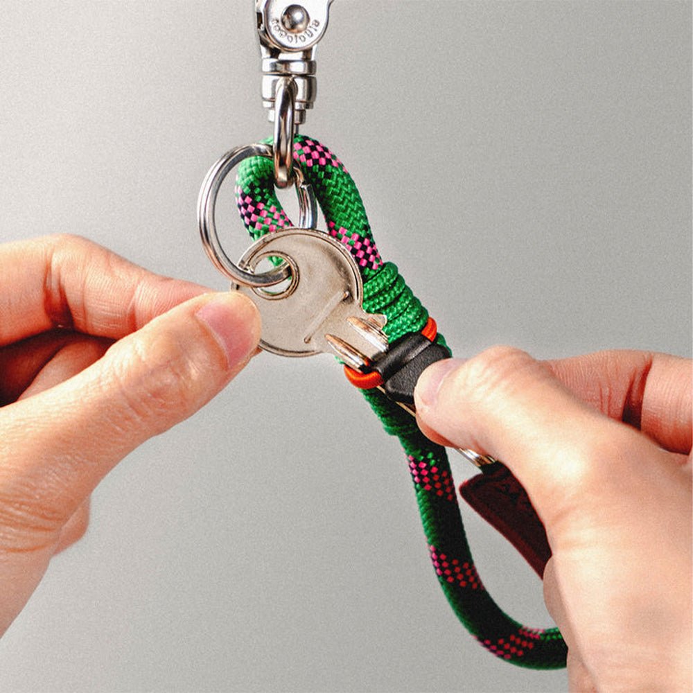 8mm Loop Key Holder - Wares Strap Deep Teal Helix