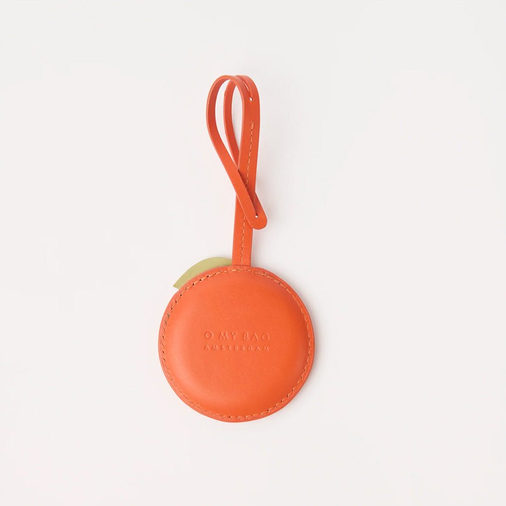 Bijou de sac orange - Cuir classique mandarine