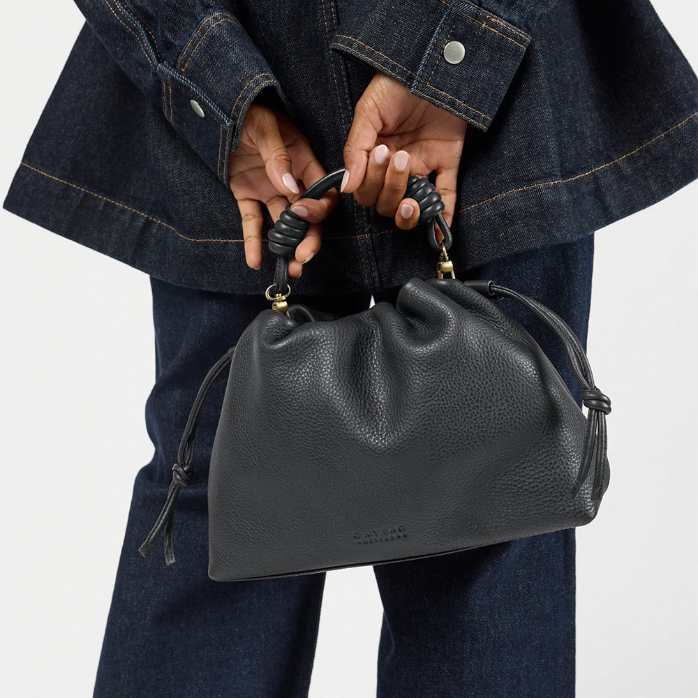 Kiki Mini Soft Grain Leather Black