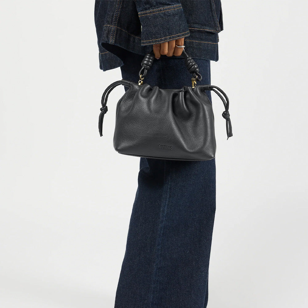 Kiki Mini Soft Grain Leather Black