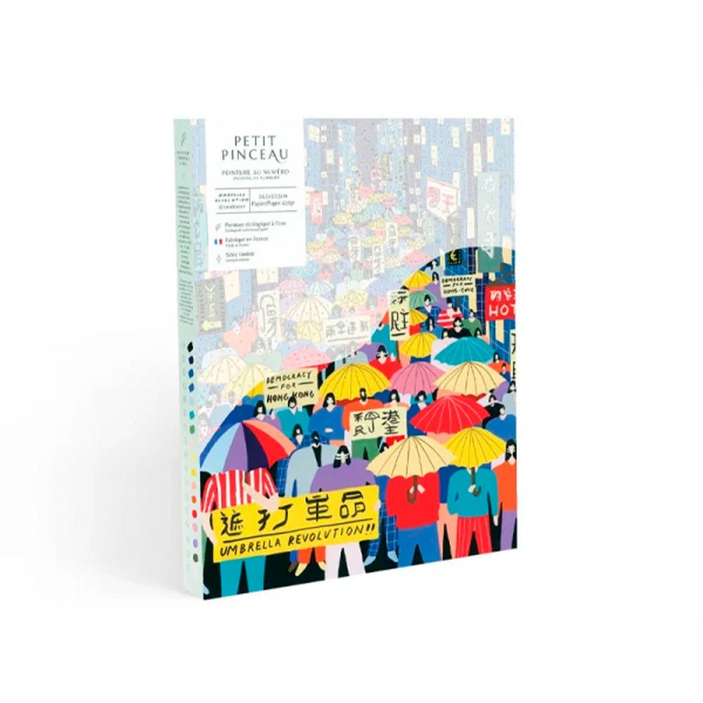 Kit de Pintura por Números - Umbrella Revolution de Tara Deacon