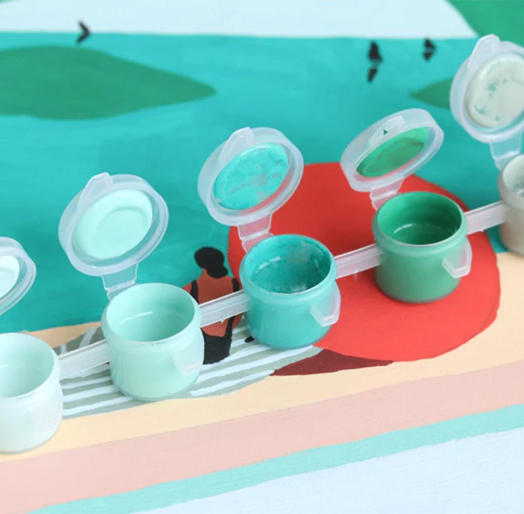 Kit de peinture par numéros - Saint Barthélemy par Léa Morichon