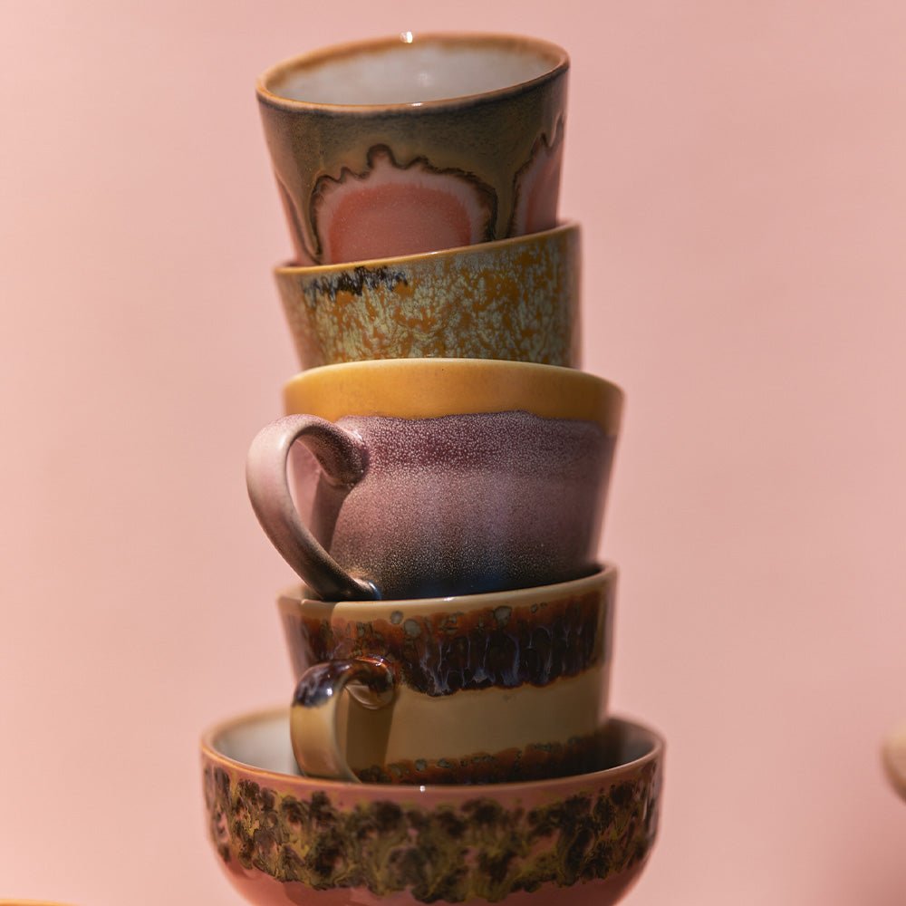 Tasses à cappuccino Vista en céramique des années 70 (lot de 4)