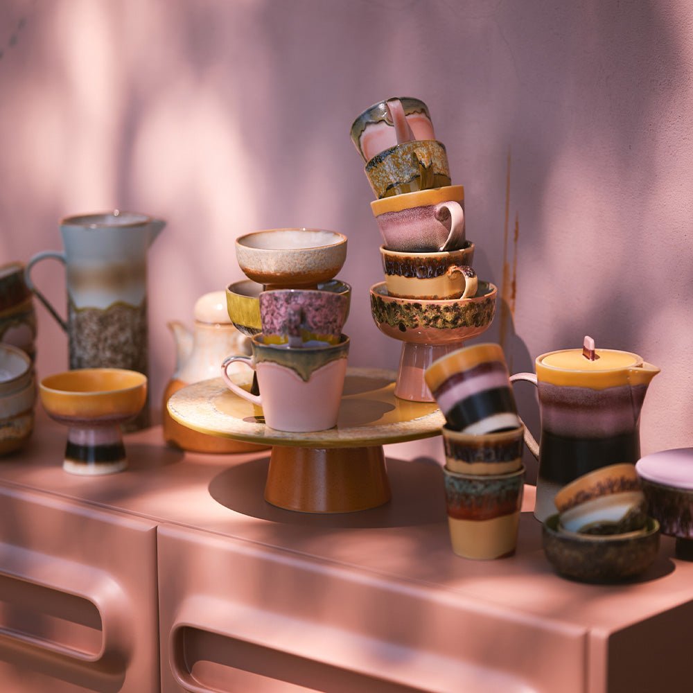 Tasses à cappuccino Vista en céramique des années 70 (lot de 4)