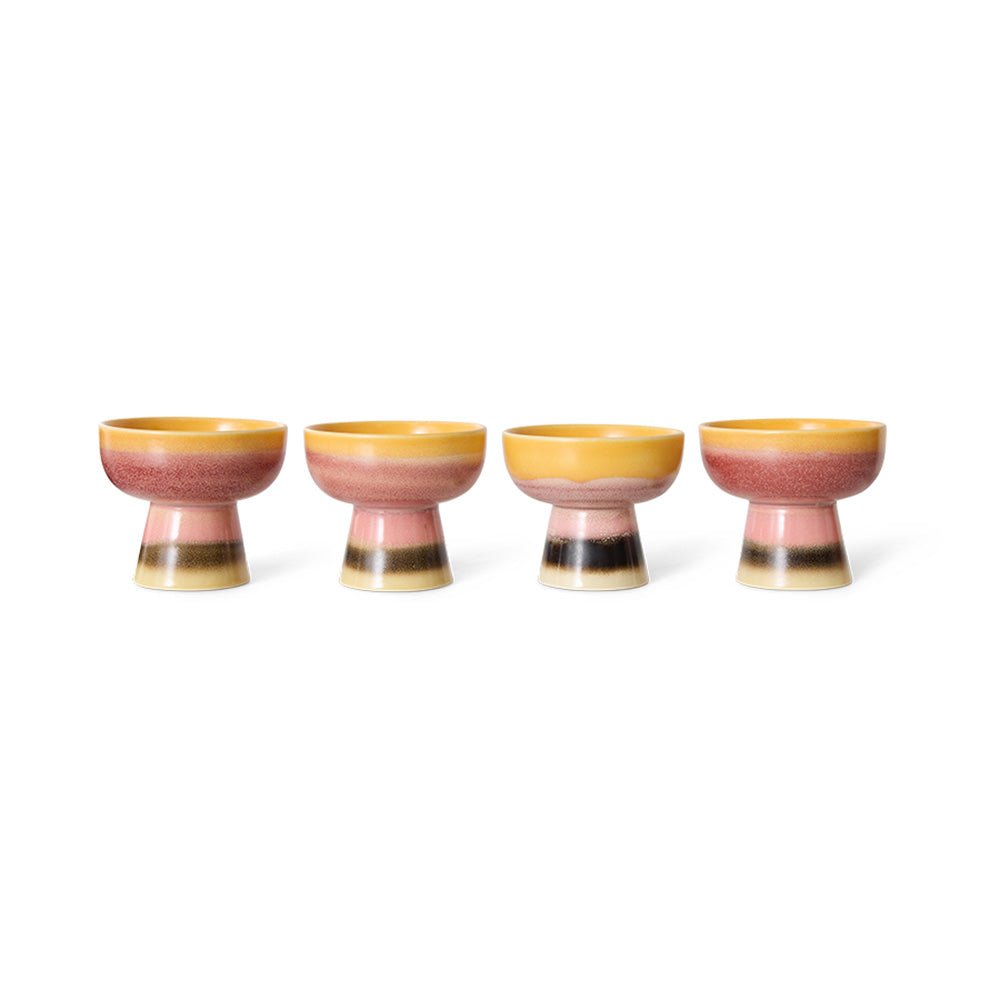 70s Ceramics Bol Sunset Avec Base S
