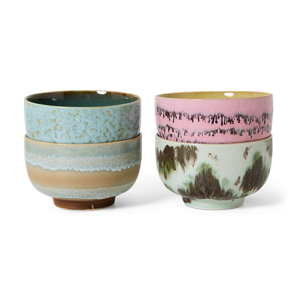 70s Ceramics: Noodle Bowls - Dada (set de 4)