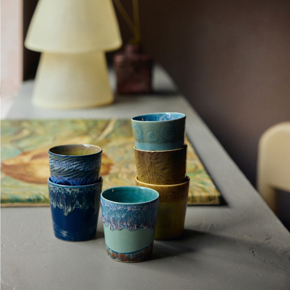 Céramiques des années 70 : Tasses à café Van Gogh Autoportrait (lot de 2)
