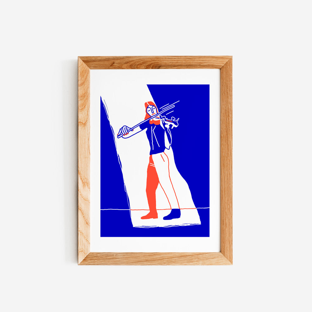 Le violoniste Giclée Print