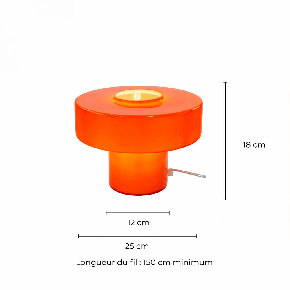 Lámpara de Mesa Foza Retro - Naranja