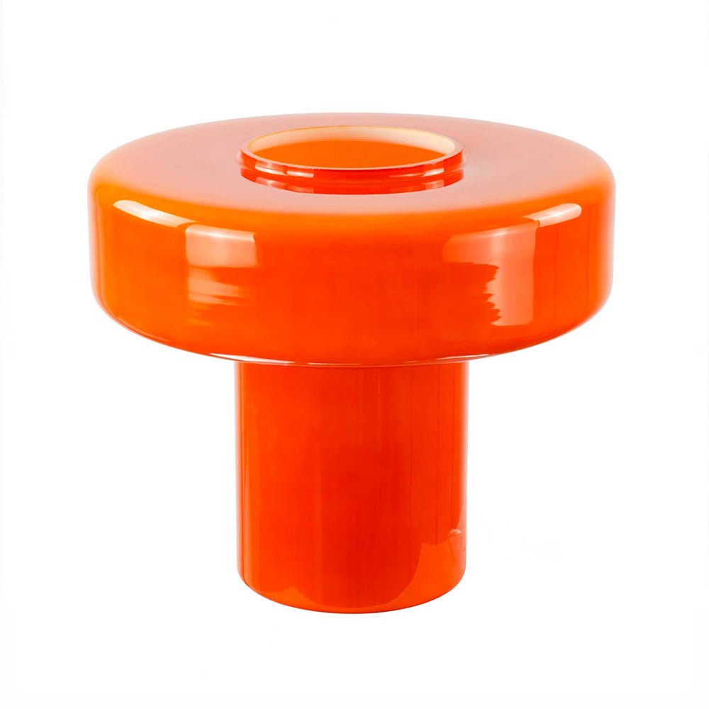 Lampe de table Maxi Foza en verre coloré et style rétro - Orange