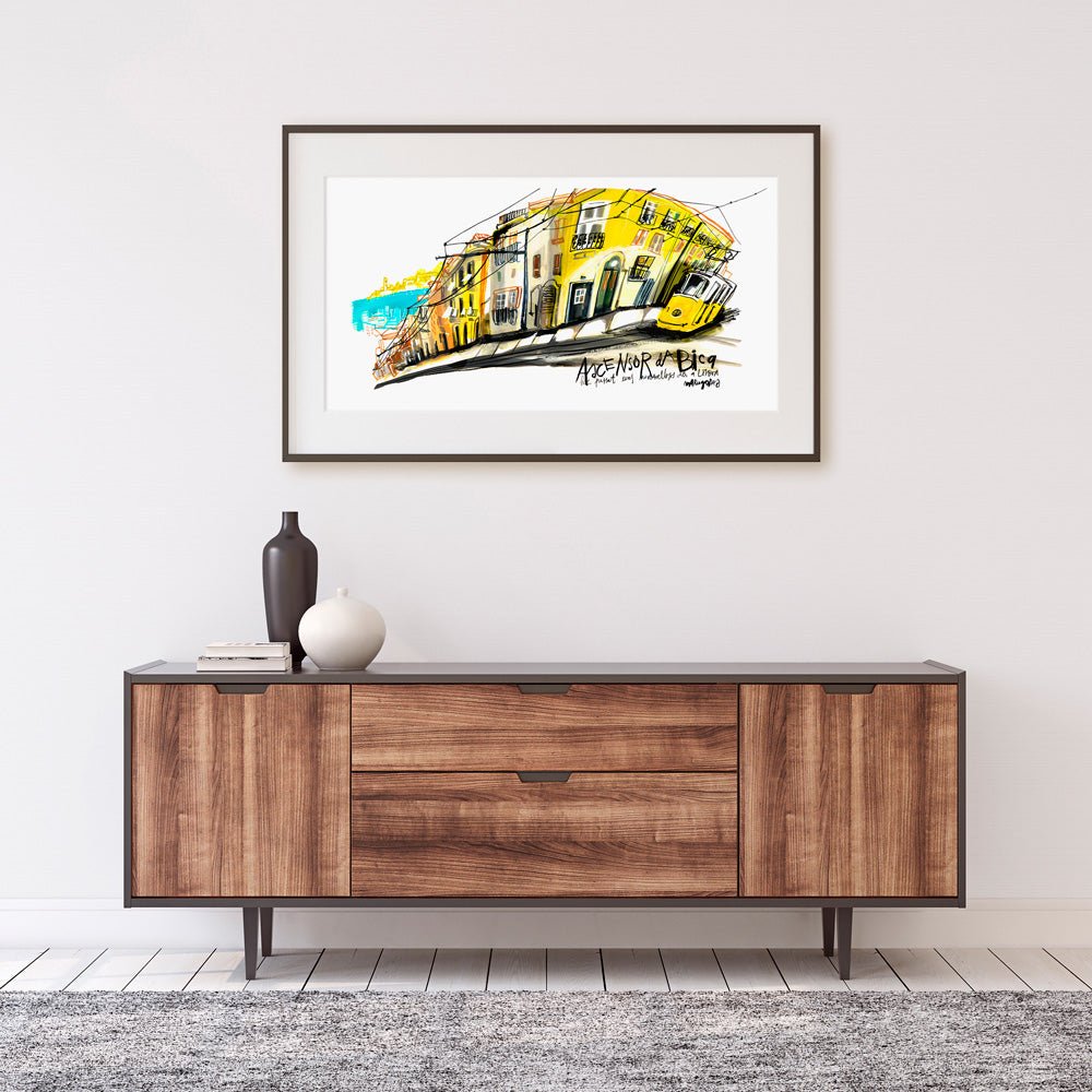 Tranvia Lisboa Giclée Print 52x100
