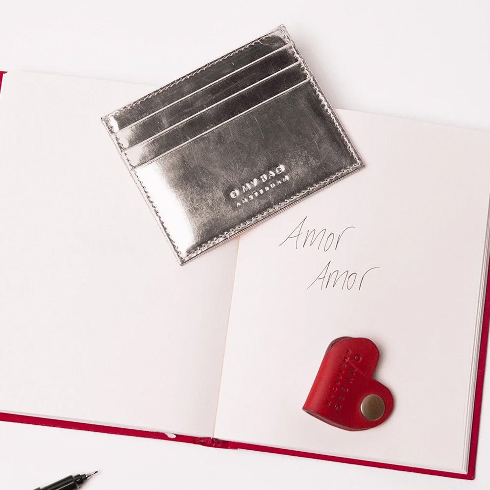 Mark's Cardcase Maxi - Silver Classic Leather