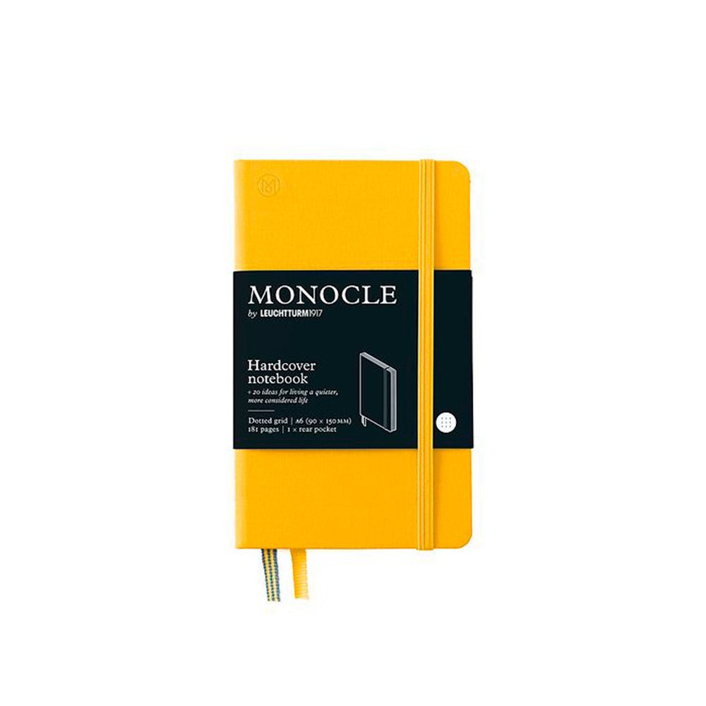 Cuaderno Tapa Dura Amarillo A6 Cuadrícula de Puntos