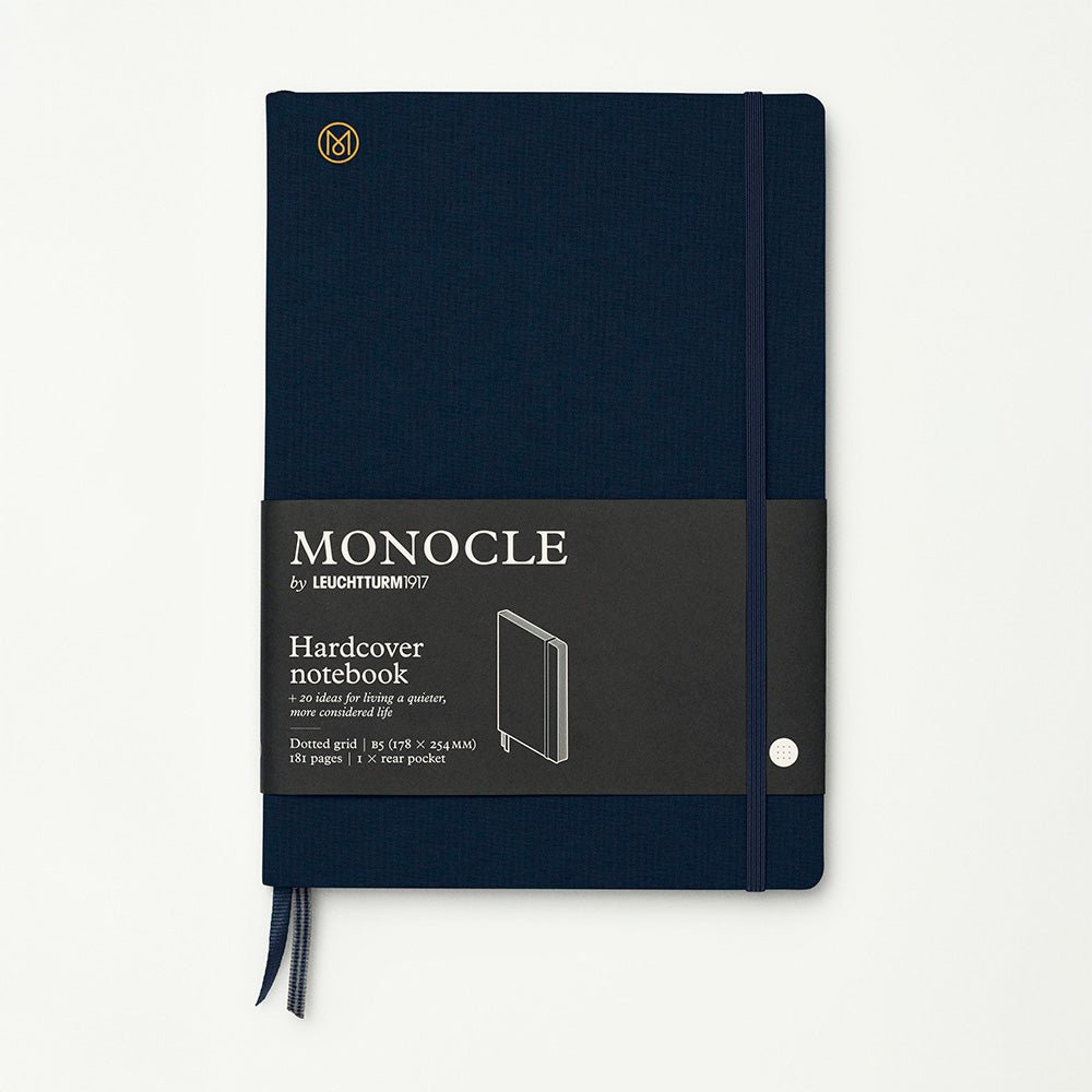 Cuaderno Tapa Dura Azul Oscuro B5 Cuadrícula de Puntos