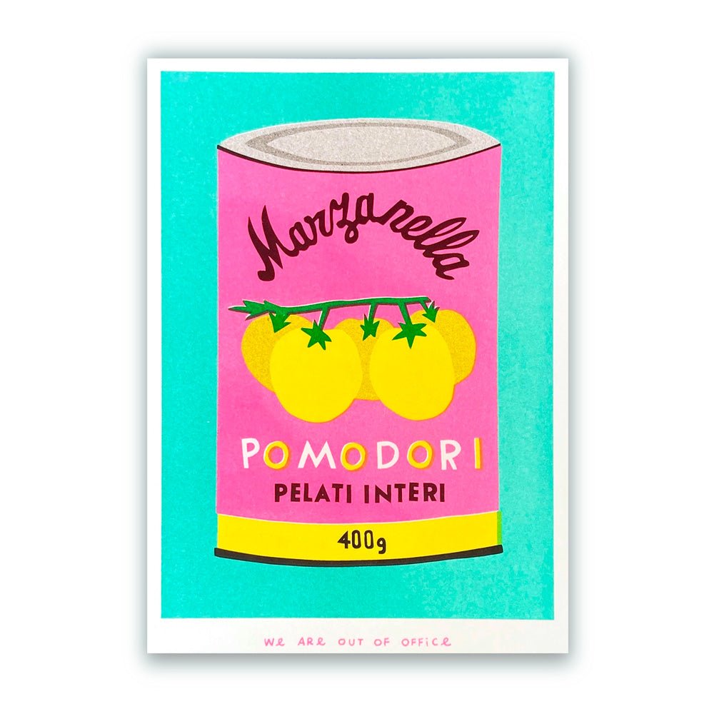 Lata de Pomodori Risogrfía