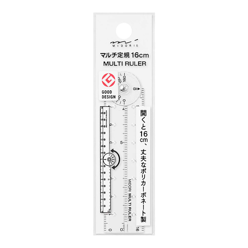 Multi Ruler 16cm Clear
