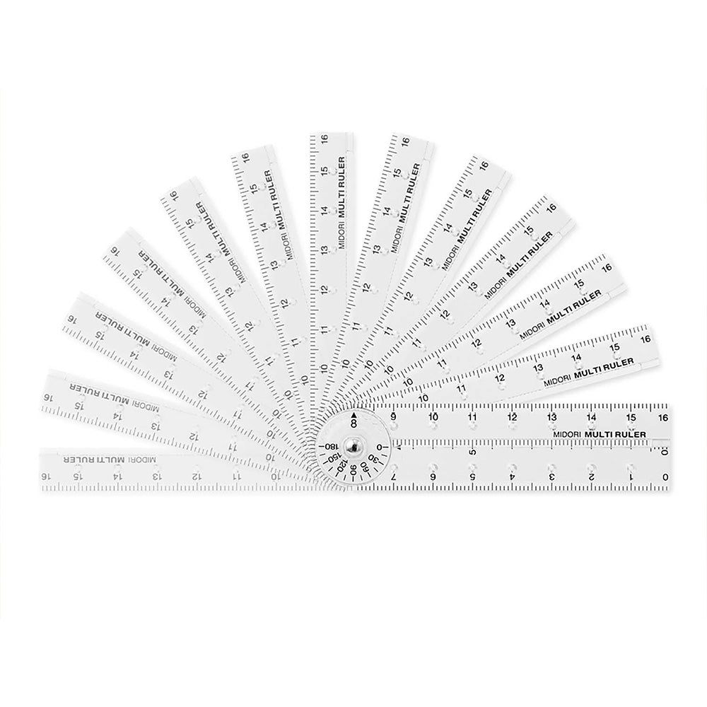 Multi Ruler 16cm Clear