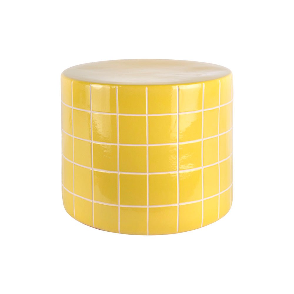 Mesa Auxiliar Retro Tiles Low Amarillo
