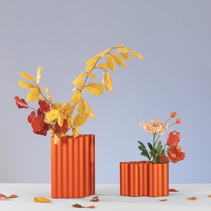 Vase Nuage L Orange