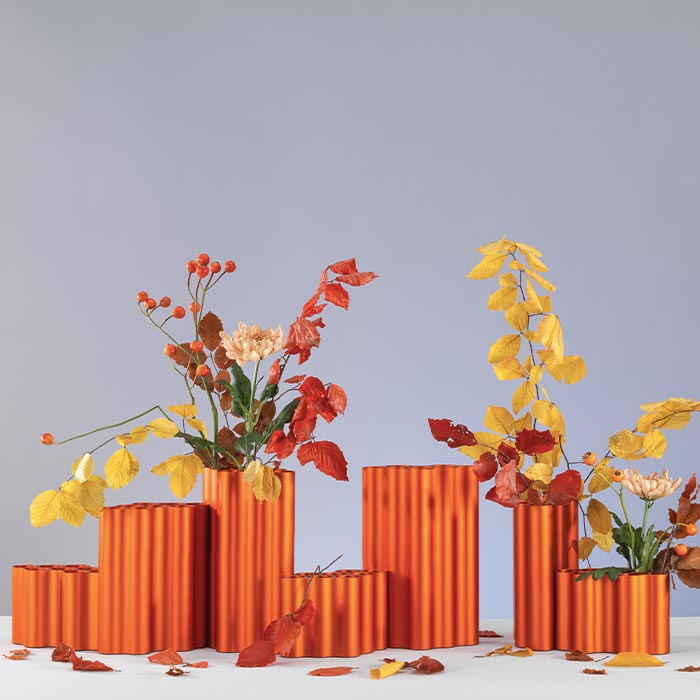 Vase Nuage L Orange