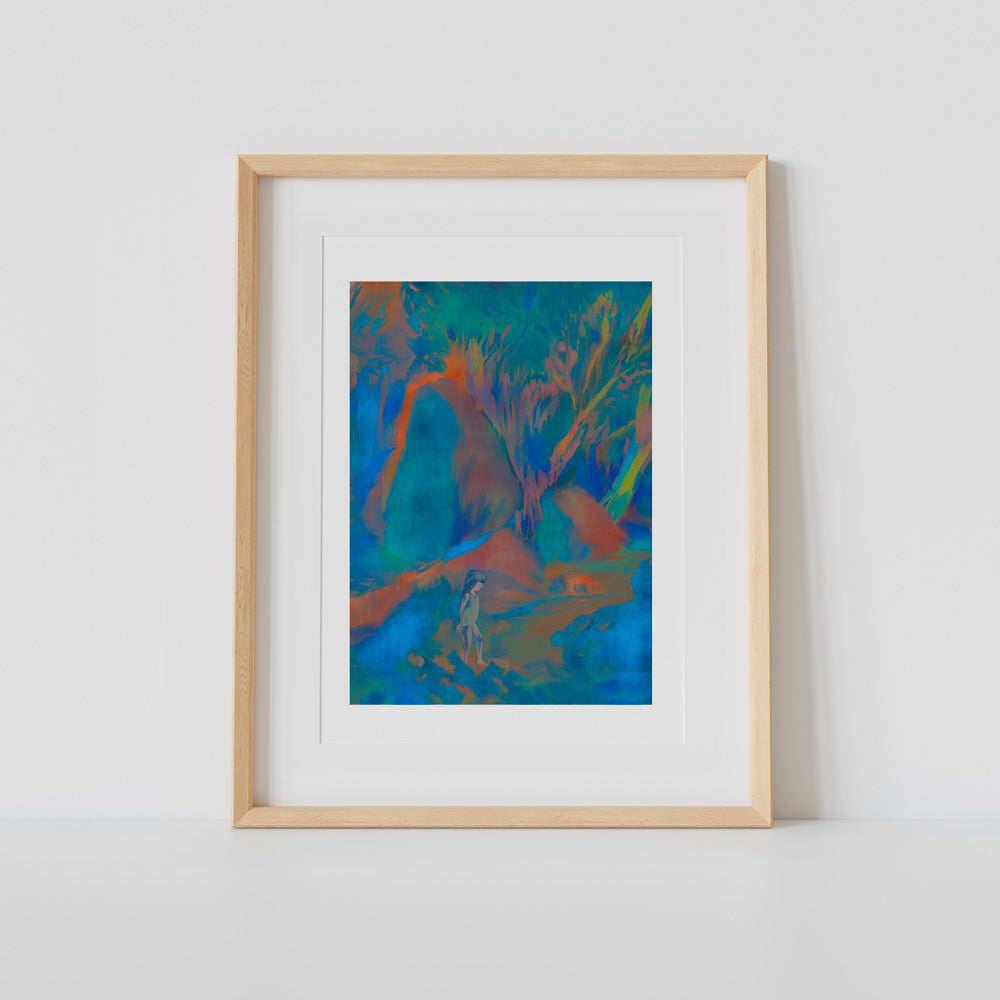 Impression Giclée Sur les rochers