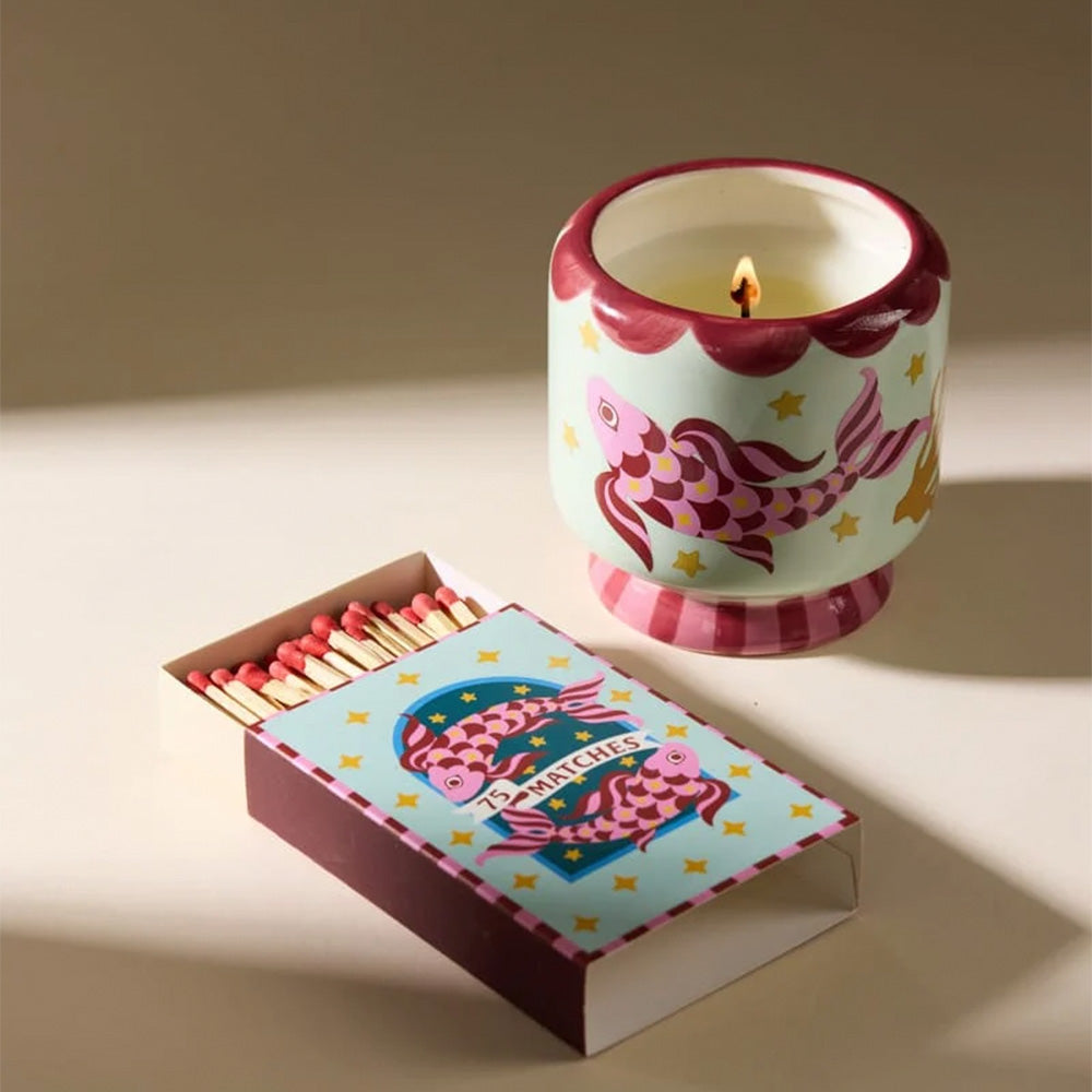Sea Salt & Sage / Koi Fish Soy Wax Scented Candle