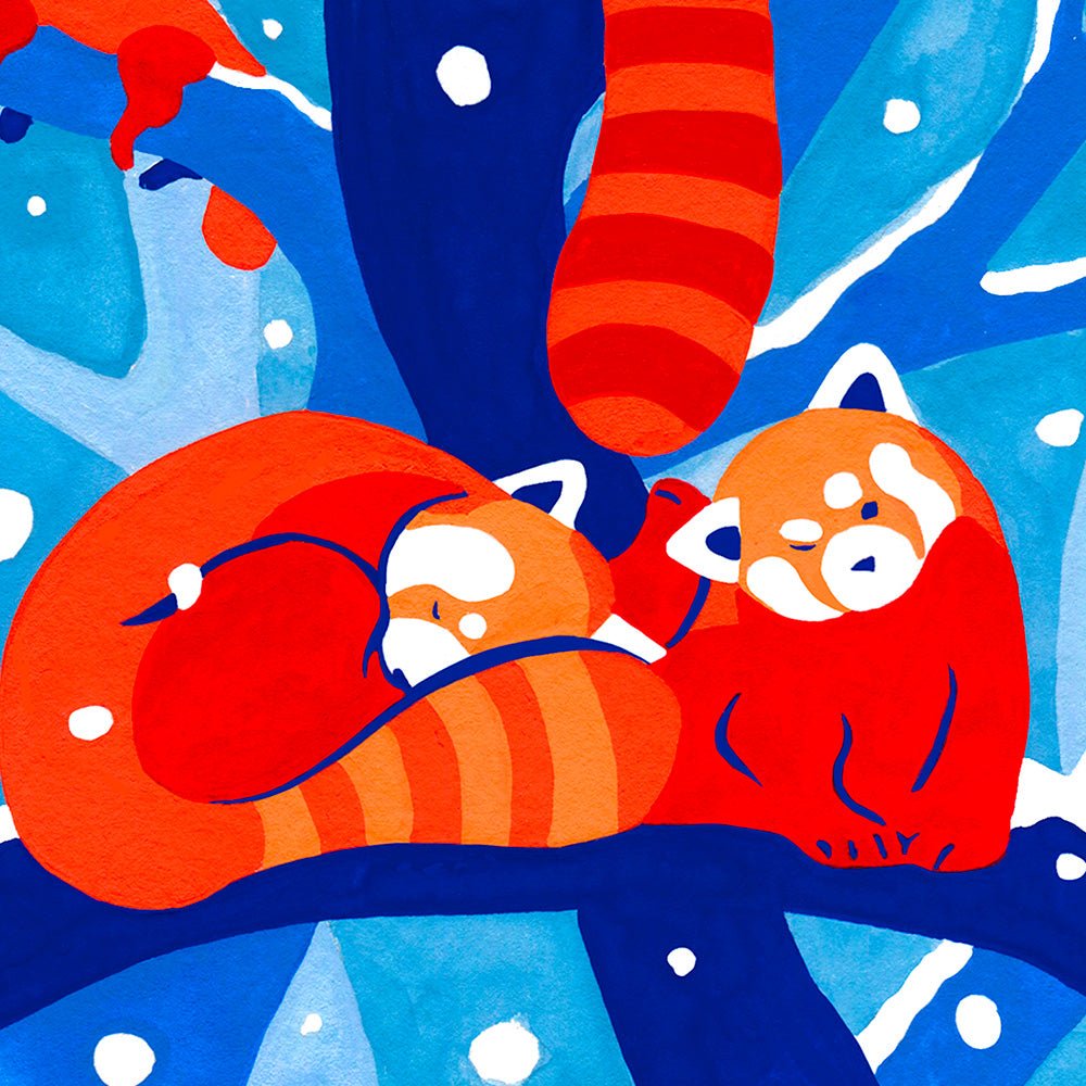 Impression Giclée Panda Roux