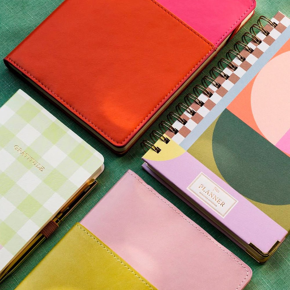 Carnet de poche végan - Rose et fraîcheur