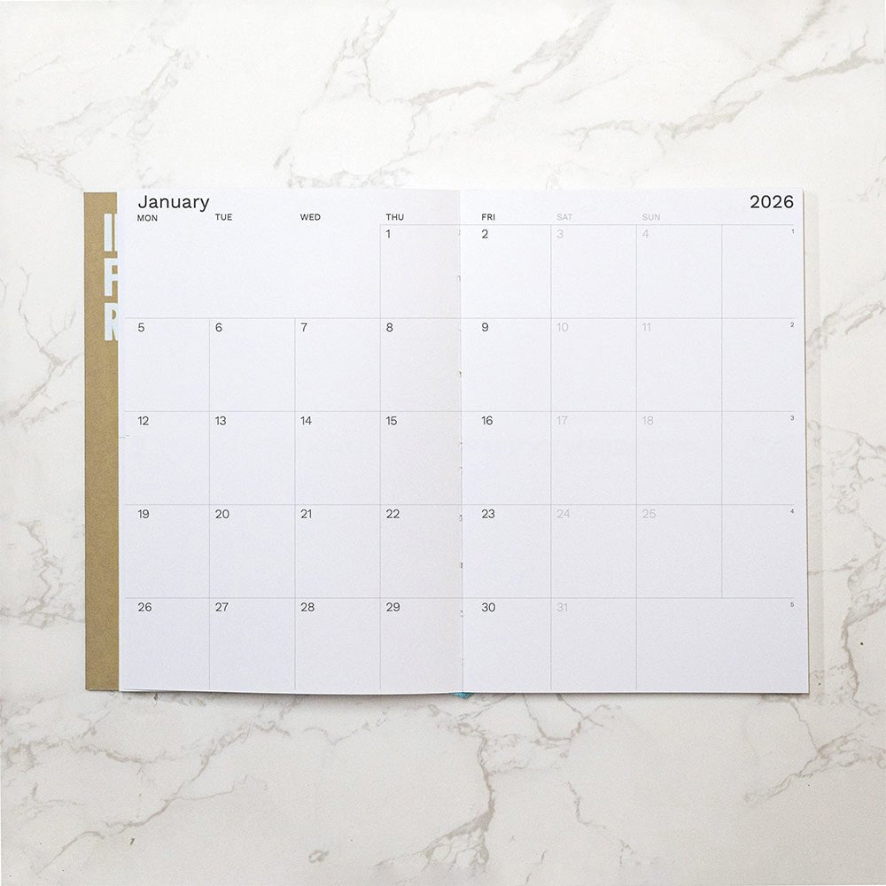 Agenda hebdomadaire grand format 2026, format A4