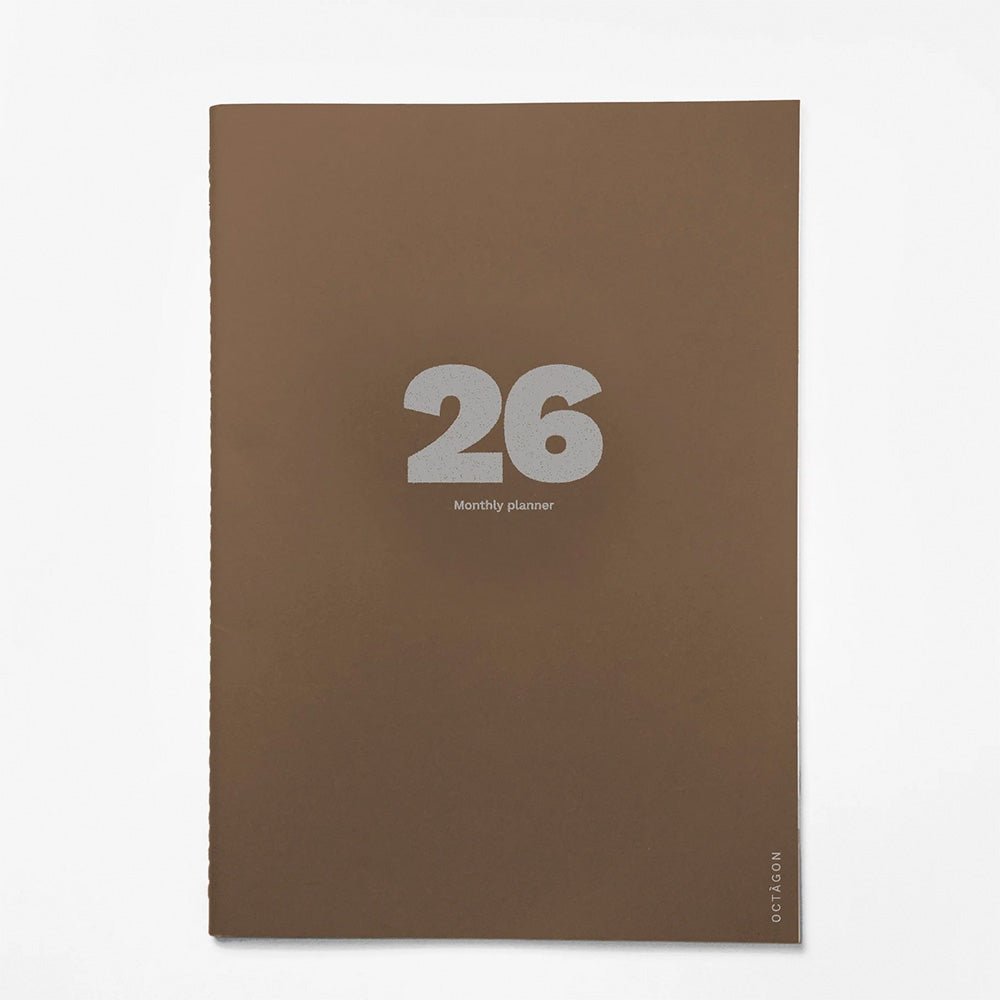 Agenda mensuel grand format 2026 Plus Cappuccino A4