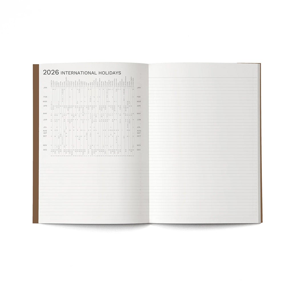 2026 Big Monthly Planner Plus Cappuccino A4