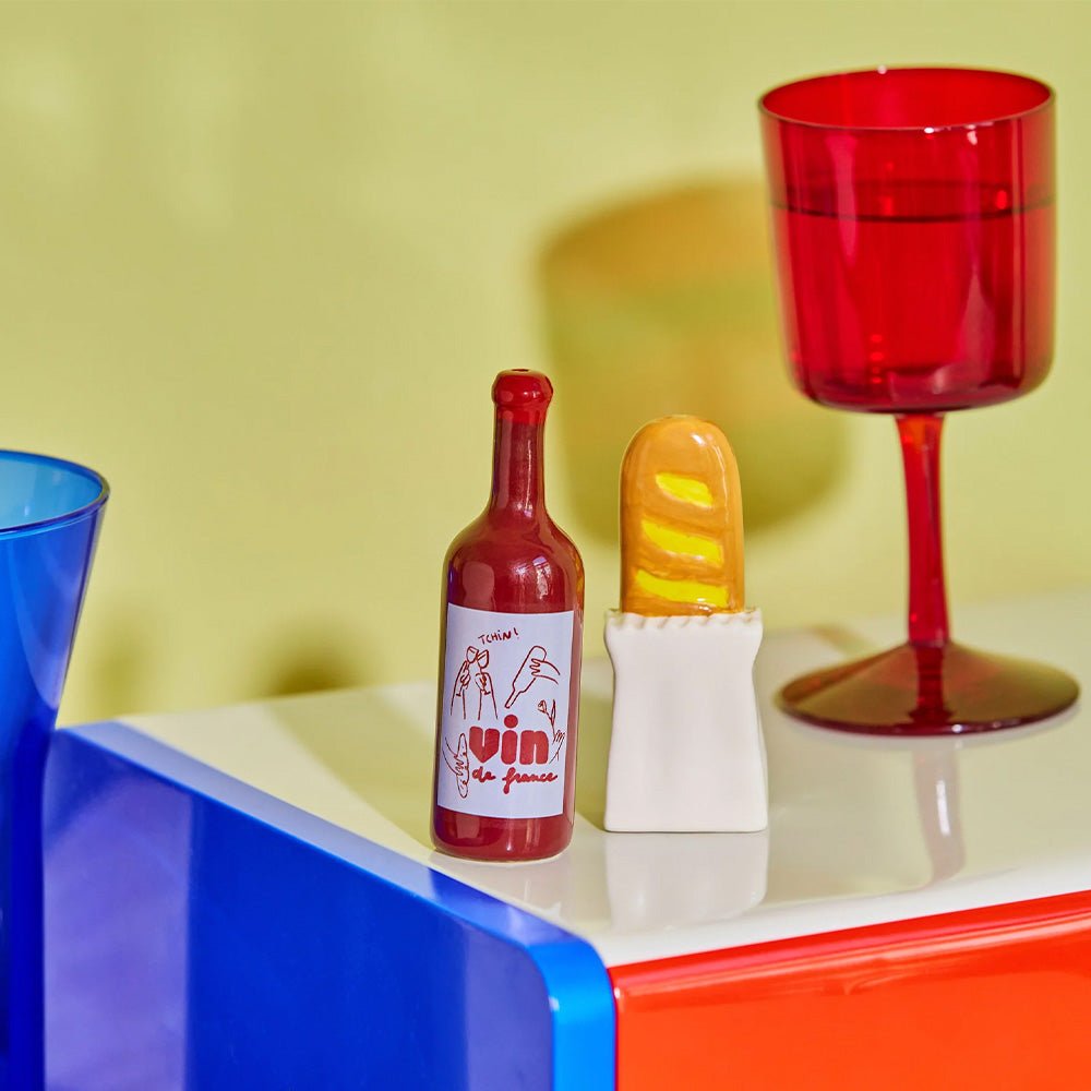 Set de Salero y Pimentero Baguette Vino
