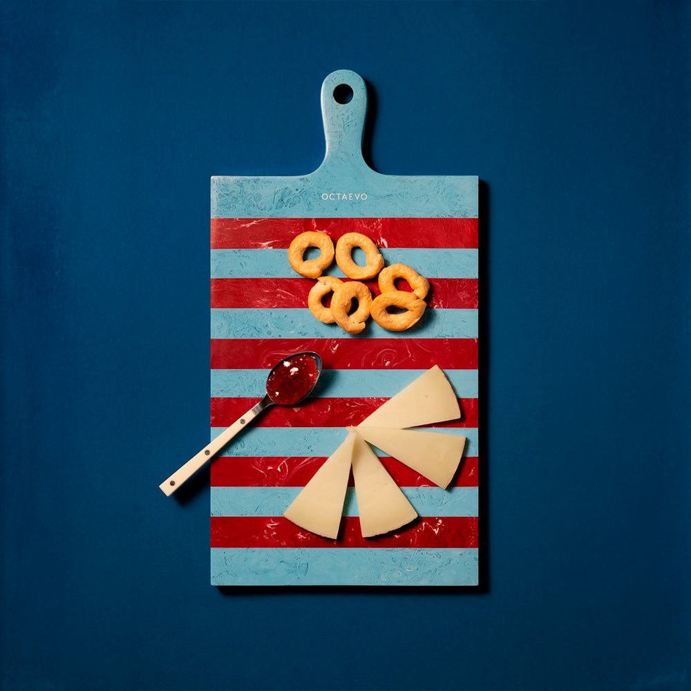 Serving Board Mediterraneao Burgundy / Blue